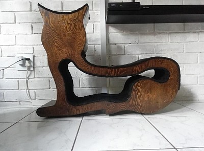 Cat lounger, cat tree, cat furniture, designer cat furniture, designer cat tree.