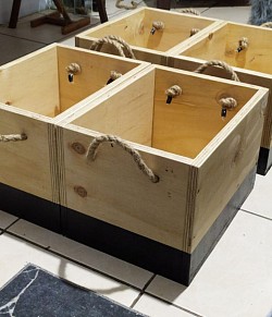 These four where made for a customer, all boxes have a black 100 micron plastic inside. Not supplied in image.