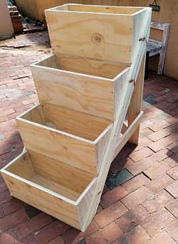 Handmade custom 4 tier garden grow box.