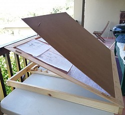 Puzzle eazel. Paper work eazel. Custom bespoke eazel. Handmade eazel. Custom adjustable eazel.